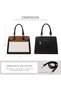 Purses and Handbags for Women, Tote Shoulder Bag Satchel Black Purse and PU Leather Top Handle for ladies - 4