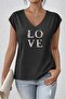 Women's Mix Printed V-Neck Sleeveless Regular Fit Comfortable T-Shirt