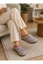 Women's Gray Colored Felted Felt Home Shoes - 3