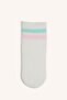 Seamless 5-Piece Cotton Long Mixed Socks for Baby Girl I0414A5Ns - 5