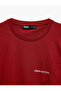 Cotton Short Sleeve Pocket Detailed Crew Neck Printed Oversize T-Shirt - 3