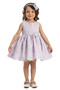 Baby Girl Evening Dress Heart Motif Jacquard Heart Cut-Out Back Dress and Headband Set - Birthday, Party, Wedding, Mevlüt (6, 12, 18, 24 Months) 35461Pr - 3