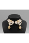 Women's White Enamel Lucky Elephant Figured Earrings with Globe Detail and Elegant Design - 4