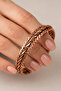 Women's Copper Bracelet Triple Twist Weave Model Handcrafted Adjustable Copper Bracelet - 4