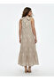 HALTER EMBROIDERED TIERED DRESS - 4