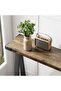 - 2-Tier Console Table with Storage, 43.3-Inch Entryway Table with Metal Frame and MDF, Narrow Sofa Table Behind the Sofa for Hallway, Bedroom, Living Room - 4