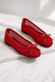 Women's Mesh Mary Jane Ballerina Shoes with Buckle, Daily Comfortable Flexible Ballerinas