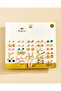 Women Gold Embellished Studs Set Of 30 - 2