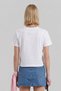 Women's Lotus Flower Printed T-Shirt - Ecru - 3