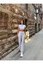 Women's Clothing Gray Polyamide Elastane Crop Set - 3