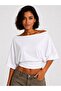 Asymmetrical Waist-Fitted Kisa Kollu Crop T-Shirt - 2
