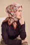 Tivil Silk Scarf Ist 11509- 02 Bronze Brown Abstract Pattern - 4