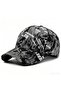 Unisex Black Graffiti Pattern Hat Adjustable Baseball Cap Hip Hop Streetwear Sports Cap