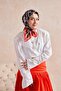 Twill Silk Scarf Noiré Pomegranate Flower 90X90