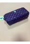 U.S. Polo Assn Purple Pink Silver Polka Dot Gilded Girl Child Pencil Bag