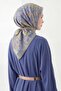 Soft Scarf Geometric Gray - 2