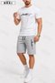 Limited Edition Printed Oversized Unisex T-Shirt & Gray Shorts Set