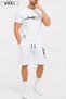 Limited Edition Printed Oversized Unisex T-Shirt & White Shorts Set