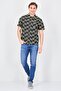 Men Relaxed Fit Embroidered Short Sleeve Casual Shirt, Multicolor - 3