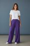 WOMEN STRETCH PLAZO ,WIDE BOTTOM PANT [SL124] (UAE/KSA, Alpha, XL, L, Regular, Regular, PURPLE) - 2