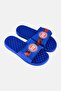 Men Detroit Piston Primary Logo Slip On Slides, Blue - 2