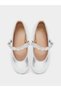 Girls Metallic Mary Jane Ballerinas - 6