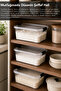 7.5Lt Elora Organizer Box - Lockable Lid Kitchen Organizer Grains Food Storage Container Transparent - 2