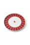 6-Piece Red Love Bird Patterned Tray 22 cm - 6