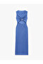 X Şahika Ercümen - Sleeveless Crew Neck Long Dress with Accessories and Back Detail - 2