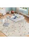 3-Piece Folding Kids Table and Chairs Set with 2 Chairs for Toddlers