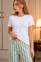 Women's 100% Cotton Combed Short Sleeve Pajama Set - 2