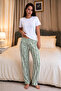 2-Piece Women's 100% Cotton Combed Single Jersey Women's Pajama Bottoms Set of Two - 8