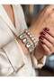 Accessories Medium Baguette Stone Women's Bracelet, Event and Evening Combination - 3