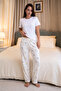 2-Piece Women's 100% Cotton Combed Single Jersey Double Set Pajama Bottoms - 7