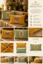 Vintage Retro Floral Patterned Set of 2 Decorative Throw Pillow Covers 30X50 cm Zippered Digital Printing - 8