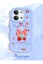 Redmi 15C 4g Compatible Case Camera Protector Blue Silicone Couple Phone Case Strawberry Pattern - 2