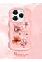 Tecno Spark 20 Pro Compatible Case Camera Protector Pink Silicone Couple Phone Case Floral Pattern - 2