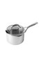 Select 18cm Stainless Steel Saucepan with Glass Colander Lid – Induction Compatible, Oven & Dishwasher Safe, Metal Utensil Safe