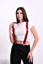 Women's Burgundy Trouser Hanger - 4