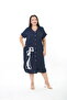 Women's Woven Viscosa Printed Plus Size Dress