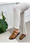 Tan Suede (Lydia) Women's Slippers with Cage Detail - 3