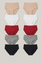 Women's 10 Pieces Plus Size High Waist Cotton Ribbed Panties - Gathering and Comfortable Daily Bato Underwear