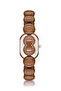 Oval Case Women's Wristwatch Coffee Color Pl-1596B5X - 4