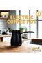 Harbour Delights - Electric Turkish Coffee Pot - 600W Powerful Heating, 0.6L Capacity, Stainless Steel Body, Boil-Dry Protection - DX3810 - Black - 4