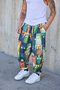 Men's Pleated Loose Shalwar Trousers with Elastic Waist and Cuffs - 3