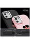 Pink Silicone Case with Shock-Absorbing Camera Protections Compatible with iPhone 16E - 5