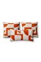 Art Cinnamon Beige Punch Embroidered 3-Piece Throw Pillow Set