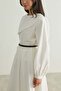 Asymmetrical Detailed Cotton Seersucker Lined Shirt - 8