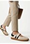 Menja Premium Beige Black Velcro Comfortable Sports Ballerinas - 4