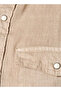 Men Regular Fit Collared Long Sleeves Linen Shirt - 2